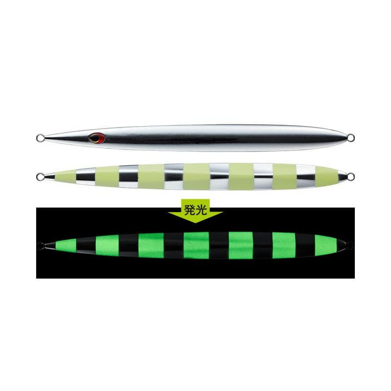 Evergreen SatouJig 140g #ST14G Backside Zebra Glow