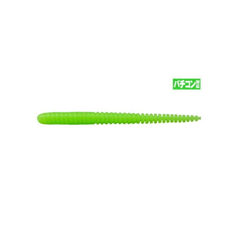 Jackall Worm Mellow Ring 3.0inch VC Fluorescent Slime