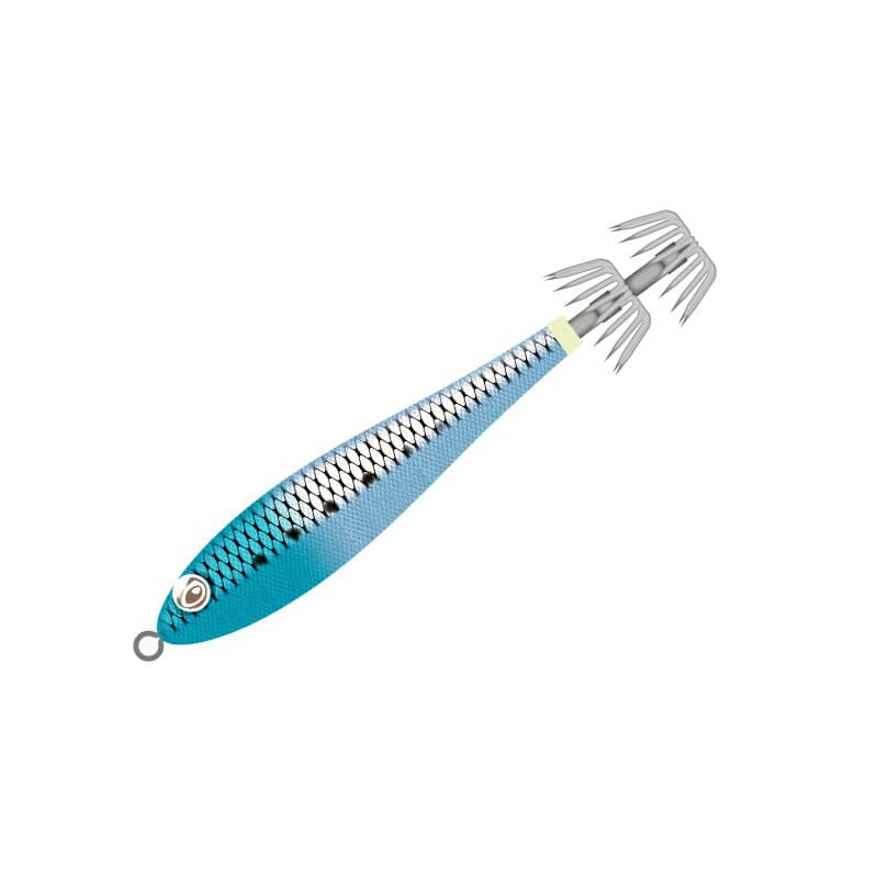Kizakura Egi-bow Diamond Metal 15 04 Blue Glow Iwashi