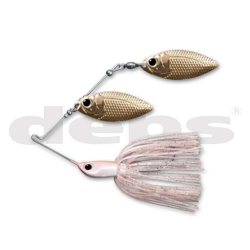 Deps B-Custom Spinnerbait 1/2oz Double Willow #17 Fine Pearl