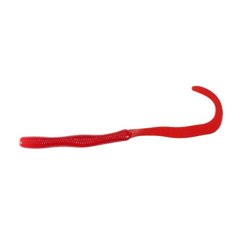 DUO REALIS Wriggle Curly 3.8 inch F110 Solid Red