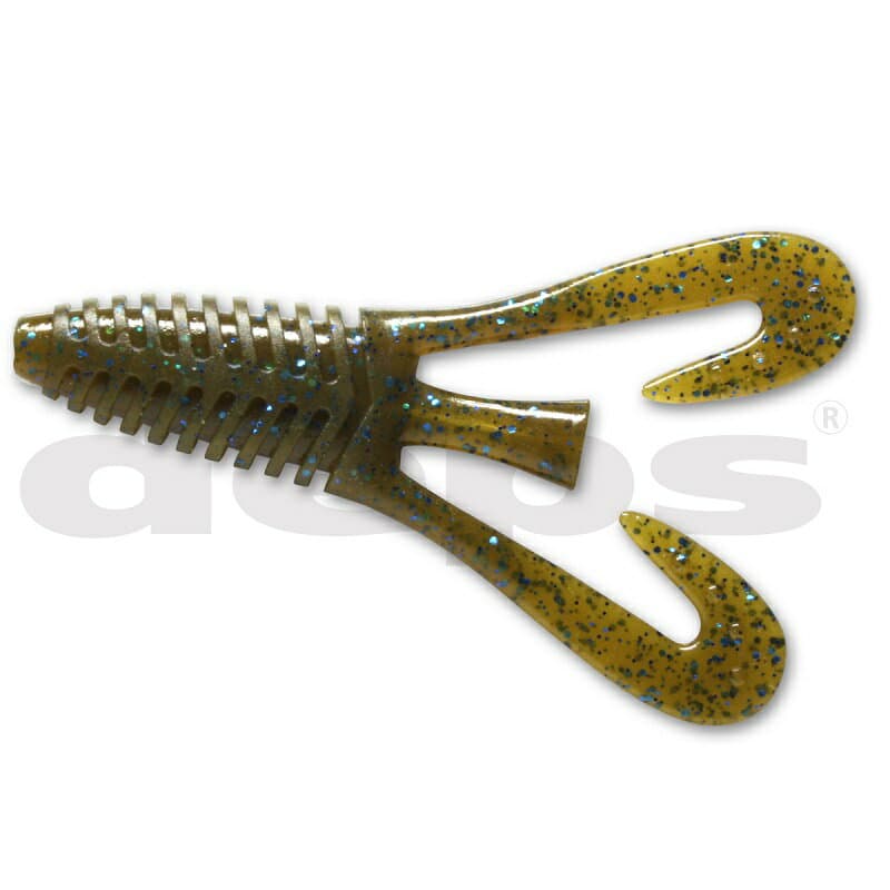 Deps Barbute 3 inch #71 Green Pumpkin / Blue Flake