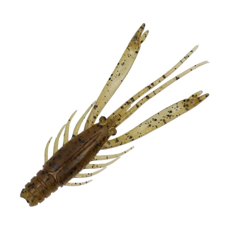 Daiwa Silver Wolf Urban Shrimp 2.8 inch Green Pumpkin Glow Gold