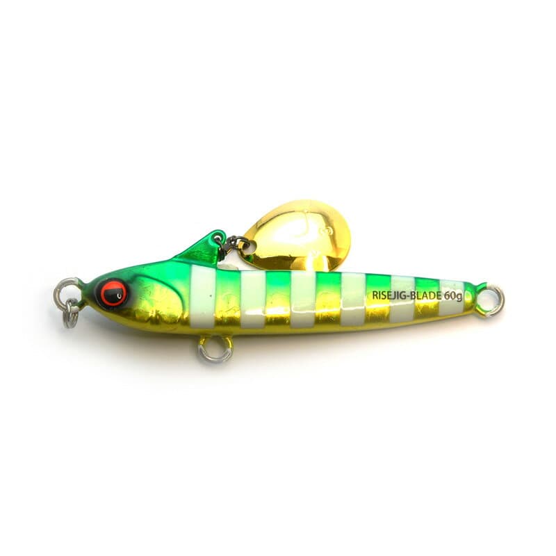 Rise Japan Rise Jig Blade 100g #RB09 UV Green Glow Zebra