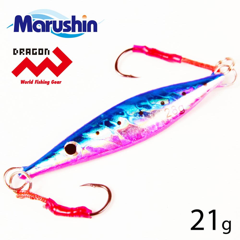 Marushin Metal Jig Sloider CT Blue Pink 21g