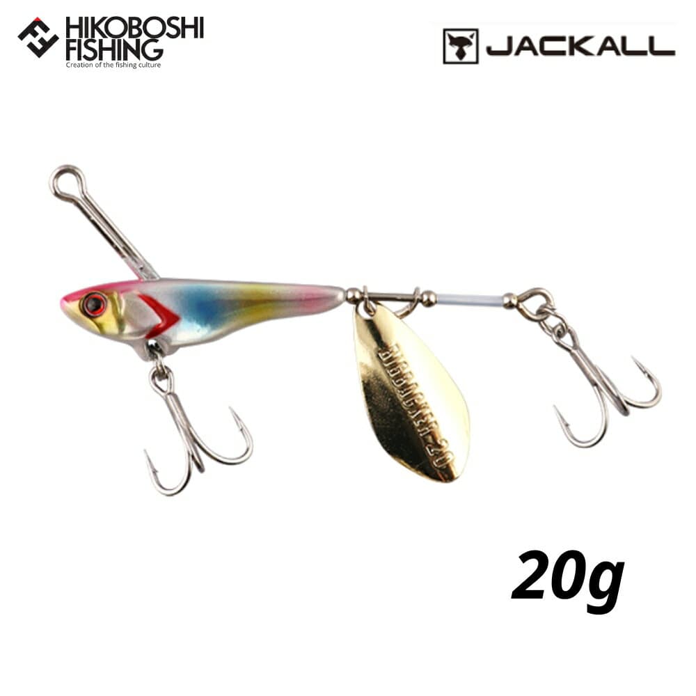 Jackall Metal Jig Big Backer Spin 20g Pink Back/Slim Border Holo