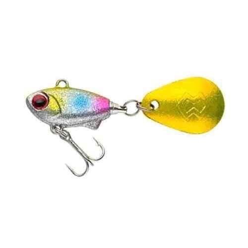 Madness Japan Seabass Lure Bakuree Spin 8 #02 Silver Powder Gold Rainbow