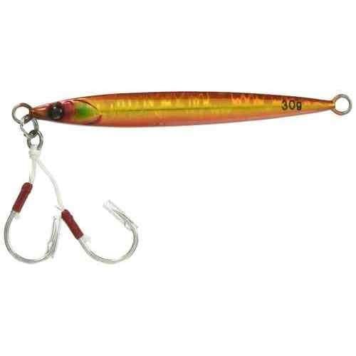 Jackall Bigbacker Jig Slide Stick 30g Akakin/Magma Wave Holo