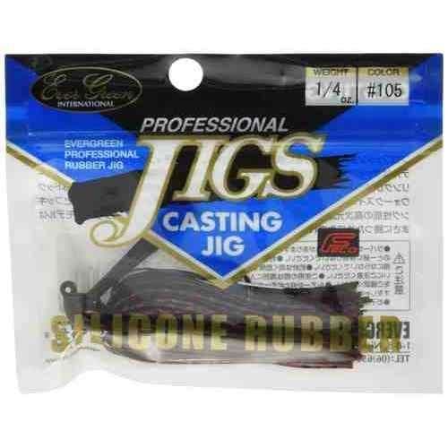 Evergreen Rubber Jig Casting Jig Silicon 1/4oz #105 Crawfish