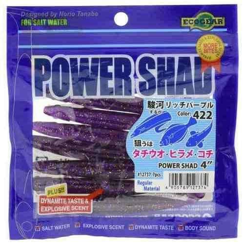 ECOGEAR エコギア パワーシャッド4 #422 駿河リッチパープル