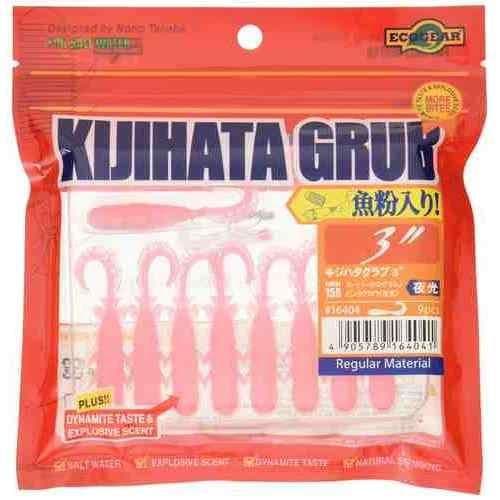 Ecogear Kijihata Grub 3 158 Super Hologram / Pink Glow (Luminous)