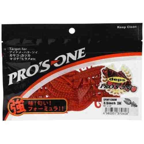 Deps x Pro's One Spiny Craw 3.5 inch #01 Red