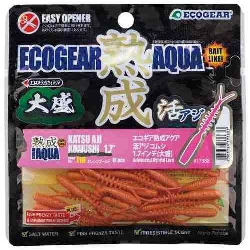 ECOGEAR エコギア 熟成アクア 活アジコムシ1.7 大盛 J18 オレンジゴールド