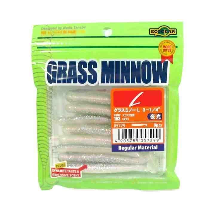 Ecogear Grass Minnow L 3-1/4 163 Chikachika Muroran (Glow)