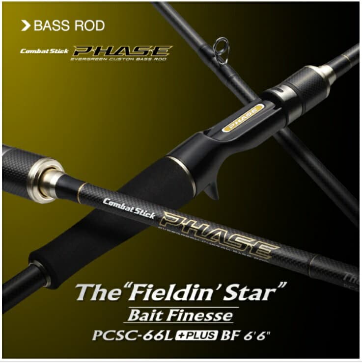Evergreen Phase Baitcasting PCSC-66L+BF Fieldin' Star Bait Finesse
