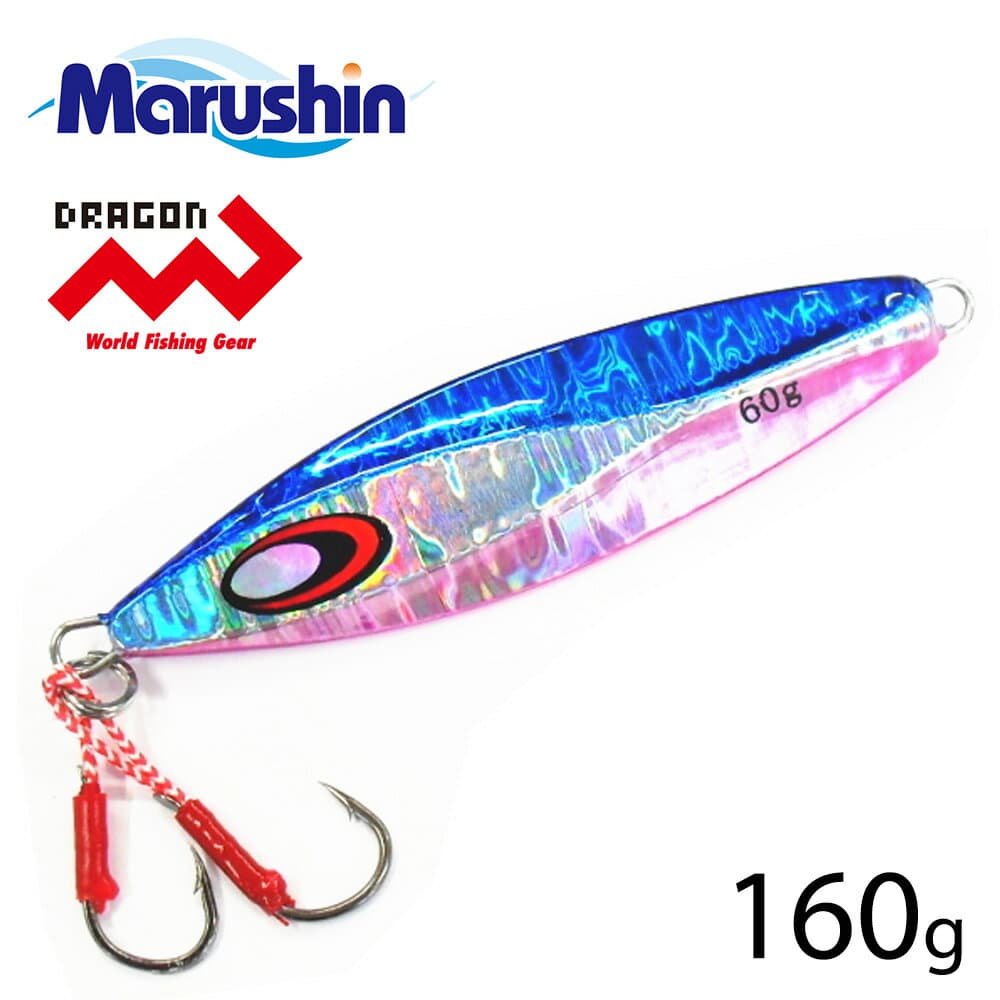 Marushin Pentatonic Metal Jig Blue Pink 160g