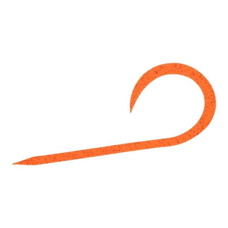 Daiwa 23 Koga Silicon Necktie Single Curly R 3-Pack Nakai Orange