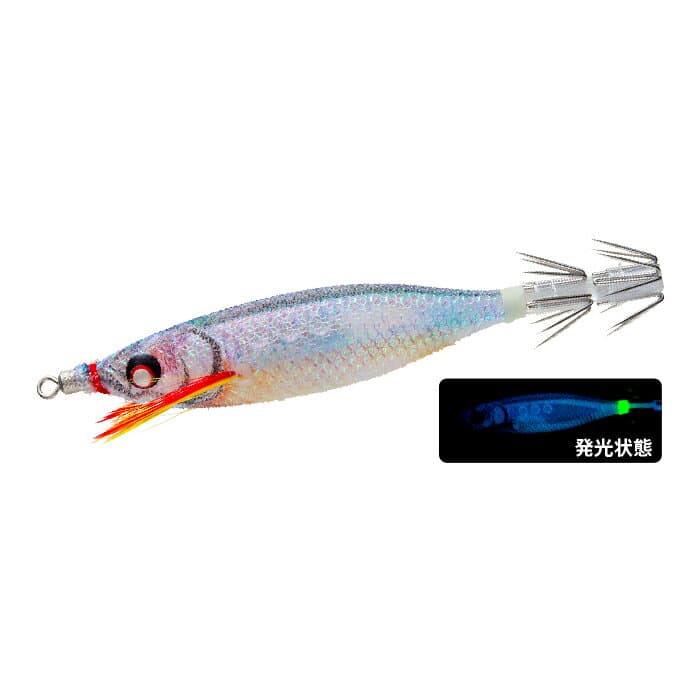 Duel Easy Bait 80mm BLKN Blue Glow Real Kibinago