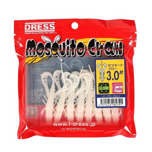 DRESS Mosquito Claw 3inch 8pcs Super Glow