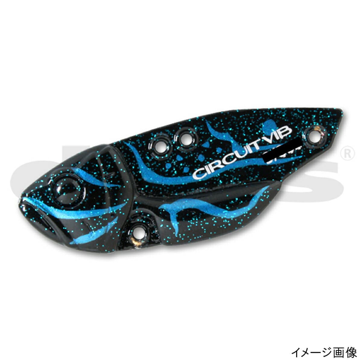 Deps Bass Lure Circuit Vibe 1/8oz #14 Blue Black Claw