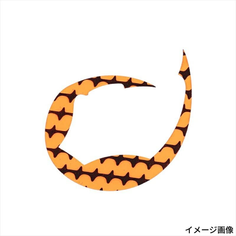 Daiwa Kohga Silicone Necktie Pas de Chat Extra Thick M Skewer Orange Light