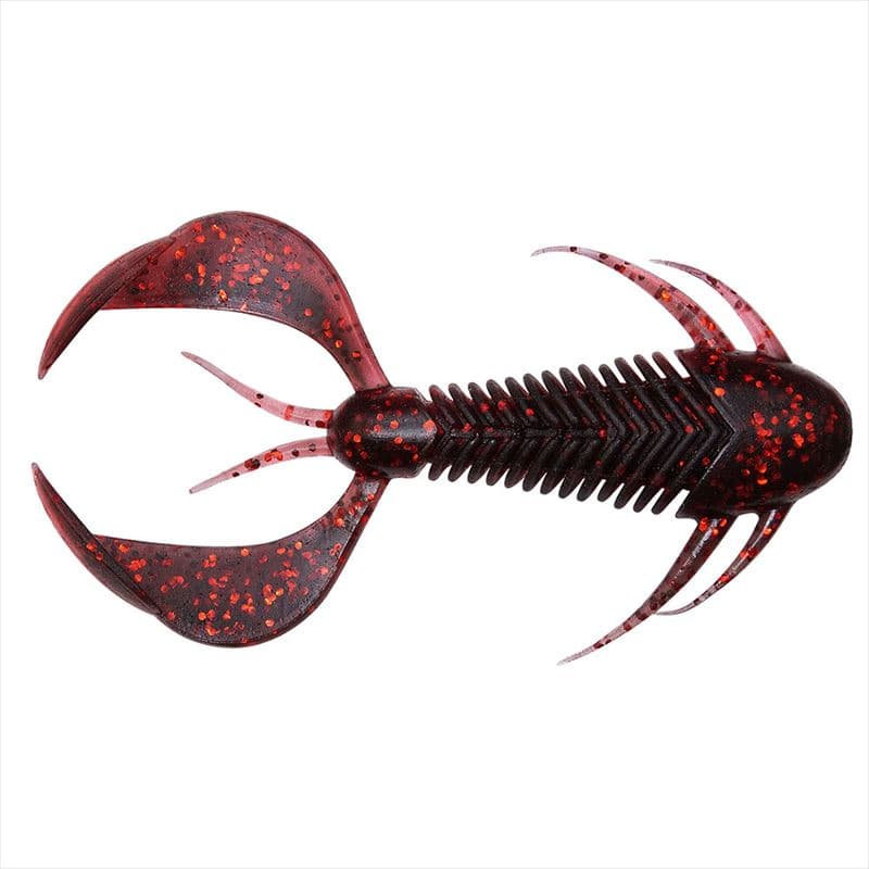 Megabass Rock Hog 2 inch Black Back Clear Red