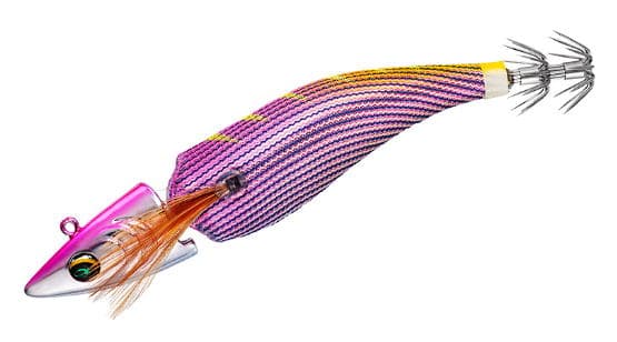 Daiwa Egi Emeraldas Boat Joint #3.0 (25g) Pink - Striped Pink Orange Yellow