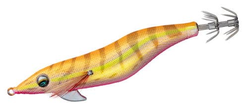 Daiwa Egi Emeraldas Fall LC RV Type S #3.0 Gold - Orange & Pink Shrimp