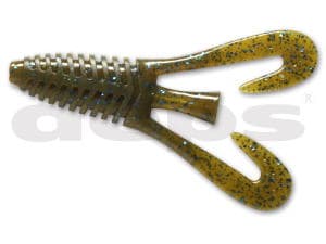 Deps Worm Barbute 3.5inch #71 Green Pumpkin/Blue Flake
