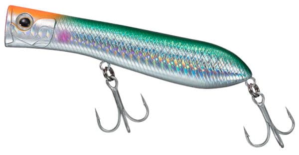 Daiwa Seabass Lure Salty POP 80F Orange Head Kibinago Flash