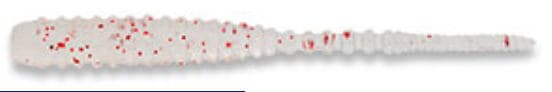 Ecogear Worm Aji Shokunin Aji Must 2inch #288 Clear/Red Flk