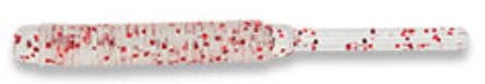 Ecogear Mebaru Shokunin Straw Tail Grub 2 inch 288 Clear Red Flake
