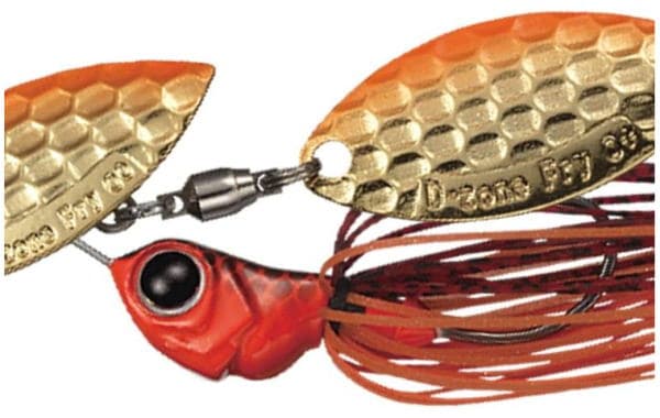 Evergreen Spinnerbait MoDO D Zone Fry 1/4oz Single Willow #08 Prespawn Dynamite (Orange Gold)
