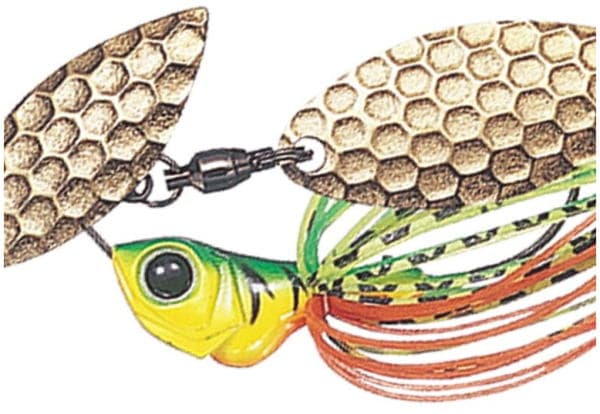 Evergreen Spinnerbait MoDO D Zone Fry 1/4oz Single Willow #06 Hot Tiger (Gold)