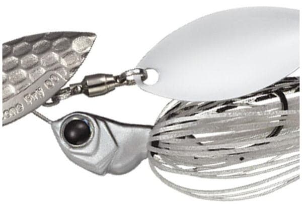 Evergreen Spinnerbait MoDO D Zone Fry 1/4oz Single Willow #04 Super White (Silver front, White back)