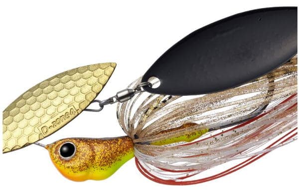 Evergreen Spinnerbait MoDO D Zone 1/2oz Double Willow #59 Gold Black