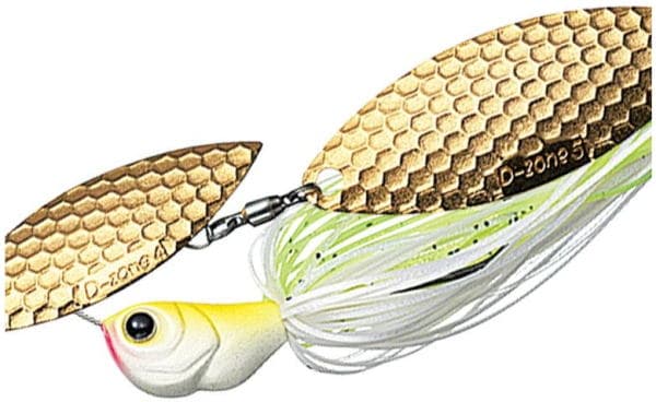 Evergreen Spinnerbait MoDO D Zone 1/2oz Double Willow #14 White Chart G