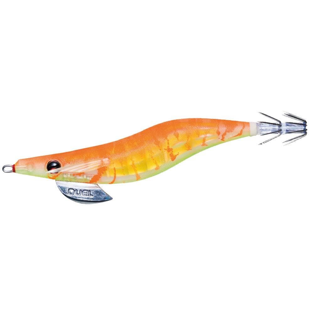 DUEL (デュエル) エギ イカ釣り ルアー LQ (レンズ 透明布巻) 【 エギング 釣具 釣り道具 釣り具 餌木 えぎ 仕掛け アオリイカ 】 3.5号 A1782-GLOG 16:ゴースト夜光ゴールドオレンジ