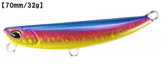 DUO Beach Walker Flipper 32 70mm 32g GYA0706 UV Blue Pink Gold