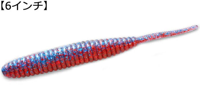 Deps Death Adder 6 inch #23 Blue Glitter Red Glitter