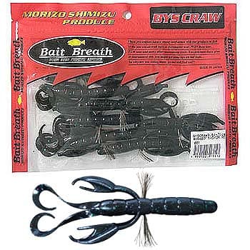 Bait Breath Bites Claw 3.5 inch #154B Black/Green-Red