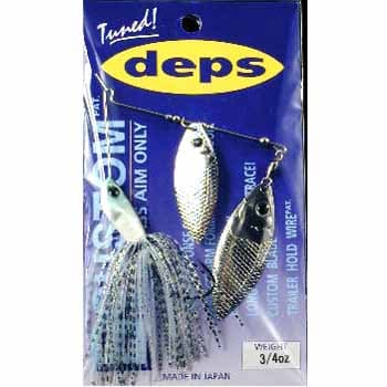 Deps Spinnerbait B Custom 3/4oz Double Willow #16 Green Crystal