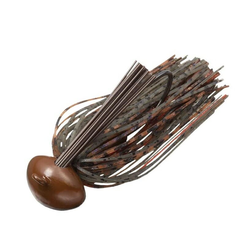 Evergreen Rubber Jig Reaction Football 3/4oz #124 Green Pumpkin Claw