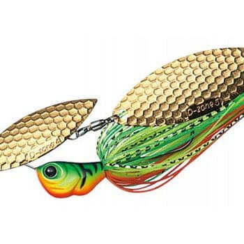Evergreen Spinnerbait D Zone TG 1/2oz Double Willow #06 Hot Tiger