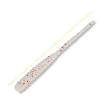Ecogear Worm Aji Shokunin Aji Must 2.4inch #288 Clear/Red Flk