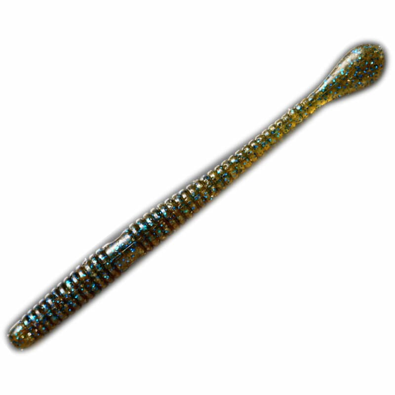 Issei Spatcher 3 inch #31 Green Pumpkin Blue Flake