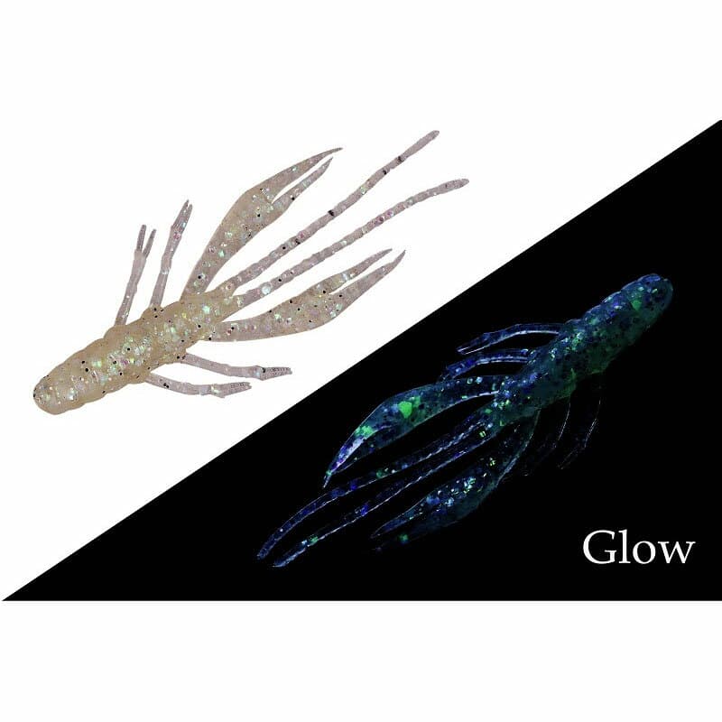 Jackall Waver Shrimp Rock Fish Ver. 2.8 inch Glow Crash Clear