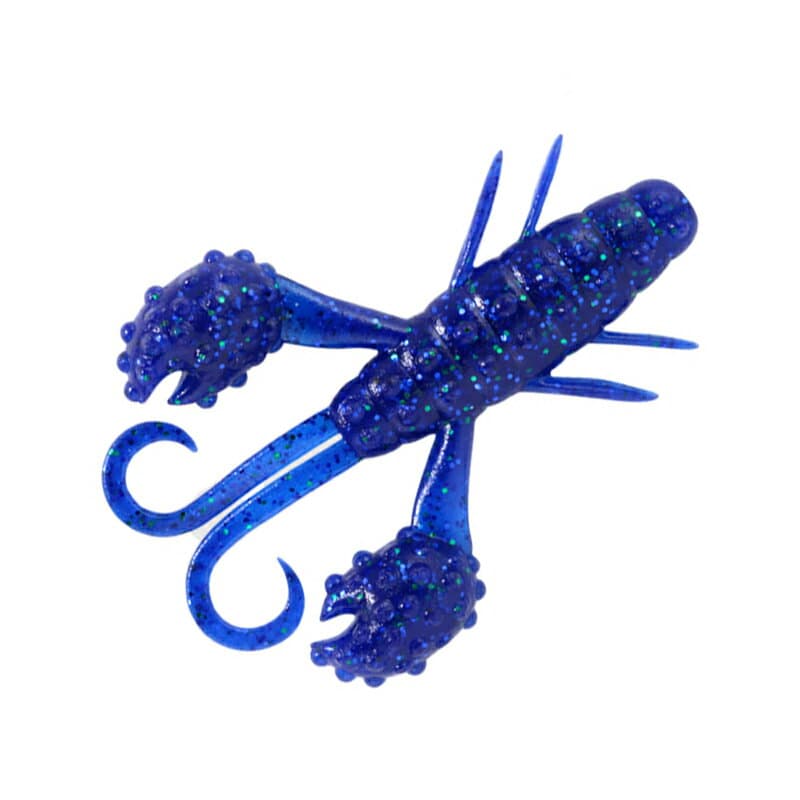 Deps Beckon Craw 3.5 Inch #80 Sapphire Blue / Green Flake