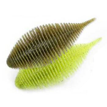 Gee Crack Bellows Gill 3.8 inch #220 Green Pumpkin/Chartreuse
