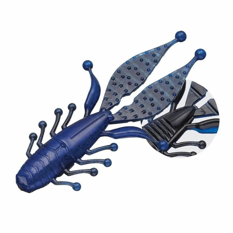 Evergreen Worm Kicker Bug 4inch #96 Black & Blue